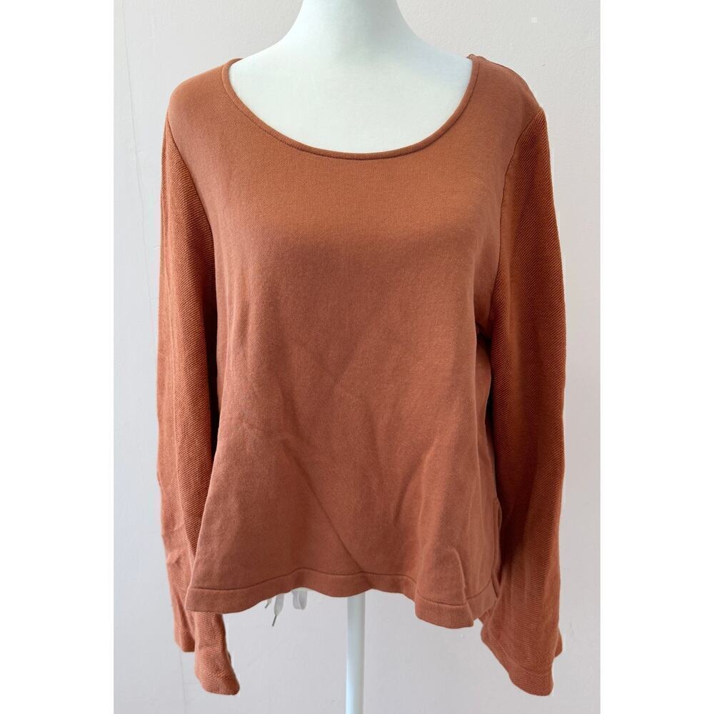 ABLE Bell Sleeve Pullover Sweatshirt Sweater Size L (cotton cozy sustainable)